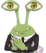 Mobi, the Marshall Media mascot — applauding